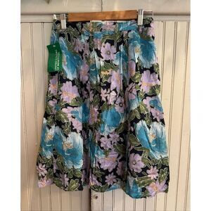 VTG NWT United Colors of Benetton floral skirt sz XS